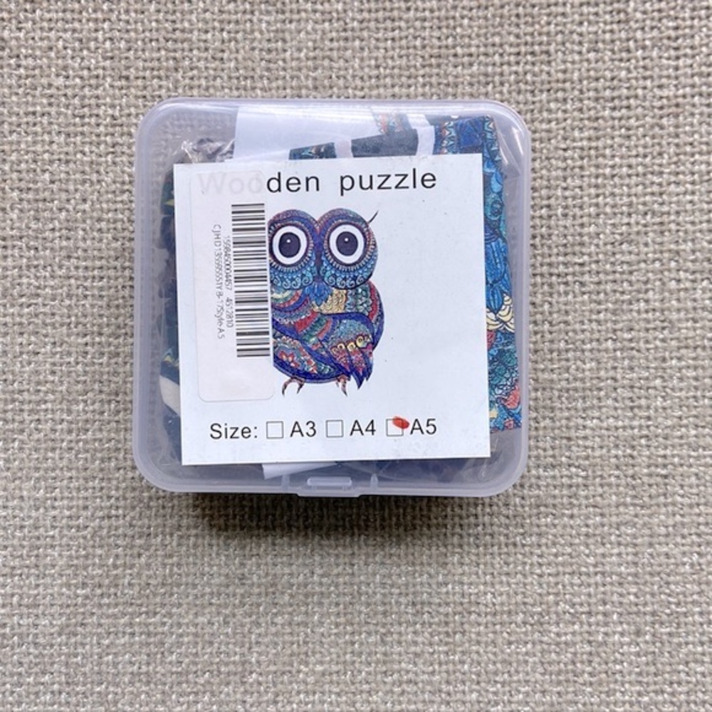 NWT Wooden Owl Puzzle (A5)